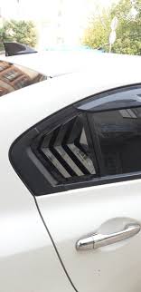 Honda Civic (FB7) 2012-2016 Kelebek Cam Kaplama Siyah 2 li (Kelebek Cam Rüzgarlığı)